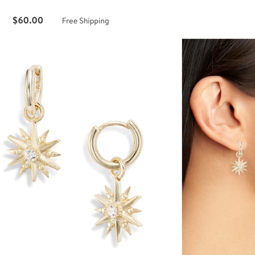 Kendra Scott Starburst Huggie Hoops